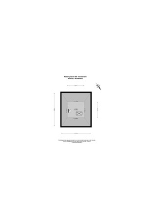 Plattegrond - Keizersgracht 584-586, 1017 EN Amsterdam - 217_211_Keizersgracht 586 - Amsterdam - Derde verdieping - Achterkant - 2D.jpg